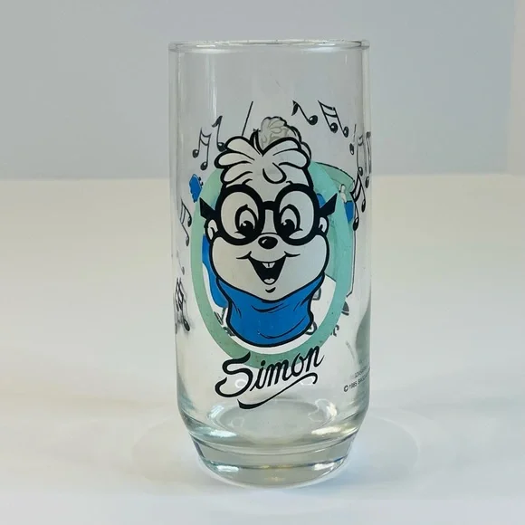 Simon of the Chipmunks Drinking Glass - Picture 2 of 4